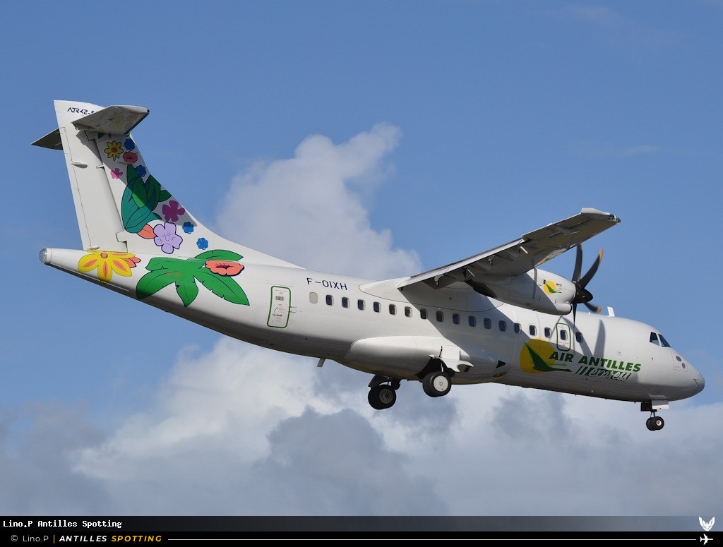 F-OIXH · ATR 42-500, Air Antilles Express, Pointe-à-Pitre – Maryse Condé