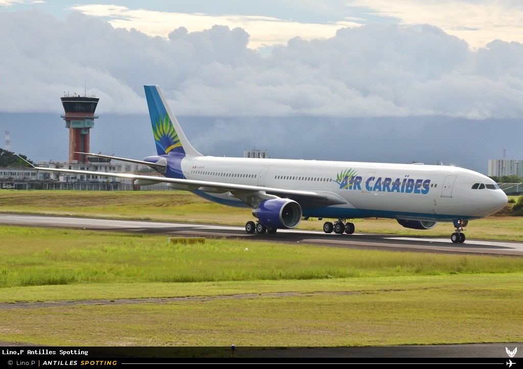 F-HPTP · Airbus A330-300, Air Caraïbes, Pointe-à-Pitre – Maryse Condé