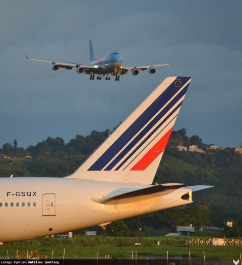 F-GSQX · Boeing 777-300ER, Martinique – Aimé Césaire