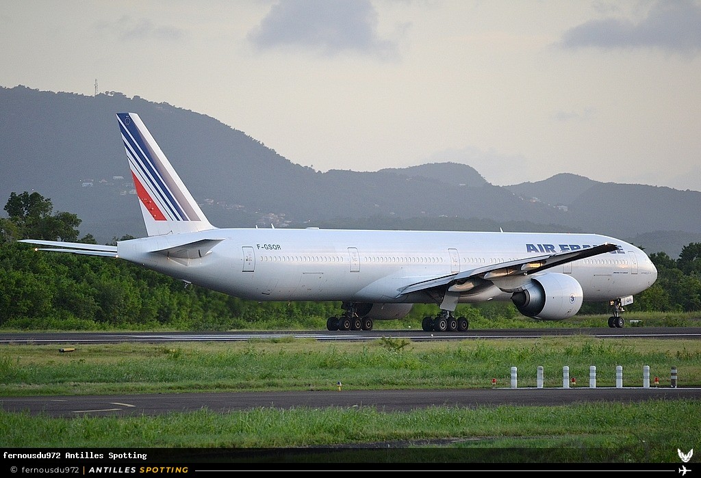 F-GSQR · Boeing 777-300ER, Air France, Martinique – Aimé Césaire