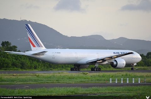 F-GSQR · Boeing 777-300ER, Martinique – Aimé Césaire
