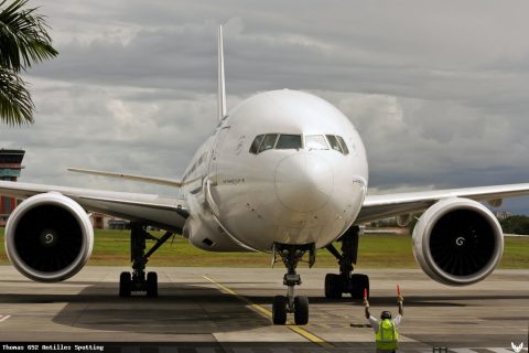 F-GSQR · Boeing 777-300ER, Pointe-à-Pitre – Maryse Condé