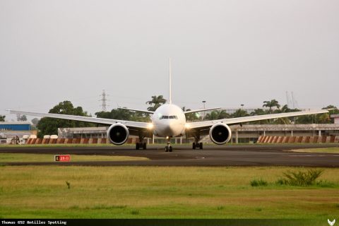 F-GSQR · Boeing 777-300ER, Pointe-à-Pitre – Maryse Condé
