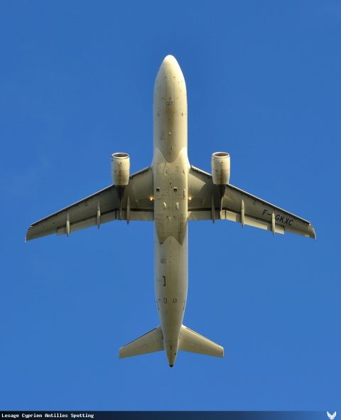 F-GKXC · Airbus A320, Martinique – Aimé Césaire