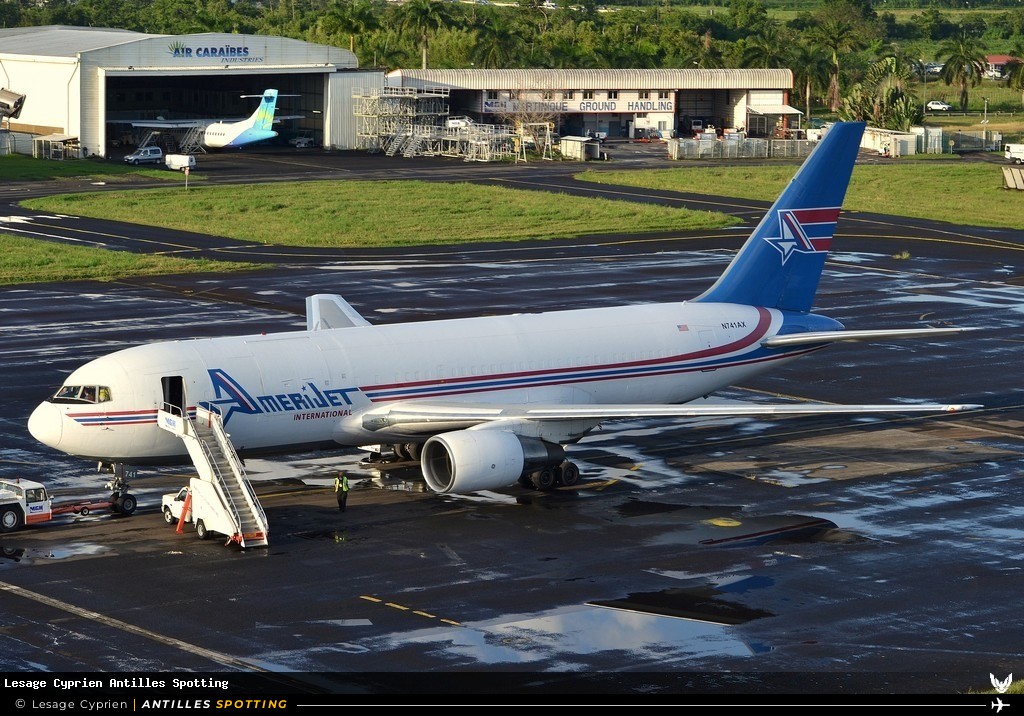 N741AX · Boeing 767-200, Amerijet International, Martinique – Aimé Césaire