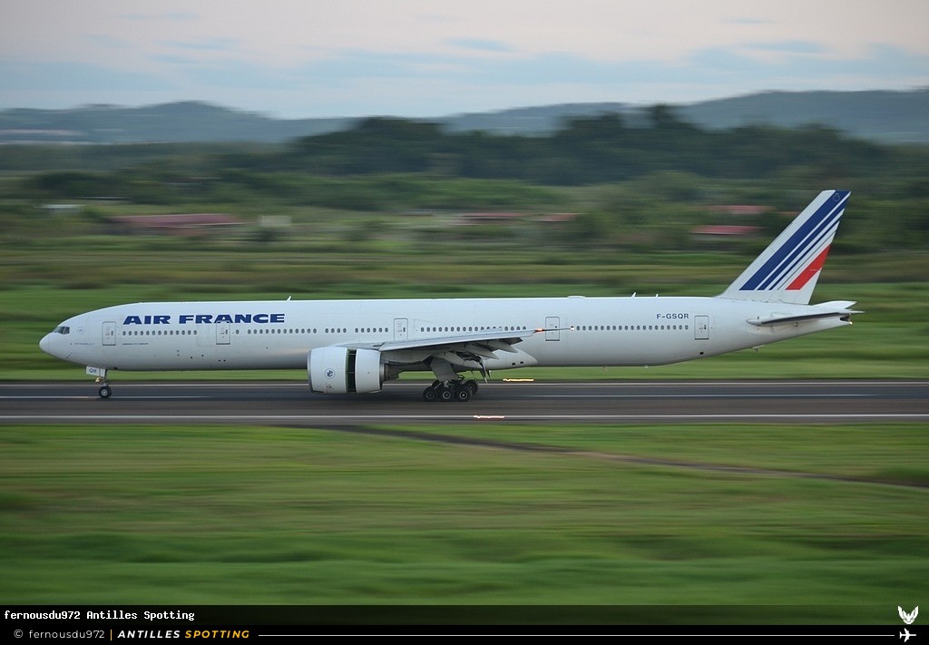 F-GSQR · Boeing 777-300ER, Air France, Martinique – Aimé Césaire