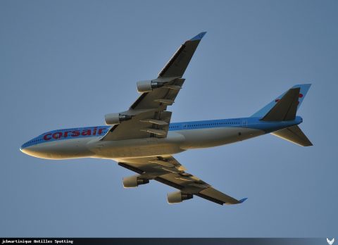 F-HSEA · Boeing 747-400, Martinique – Aimé Césaire