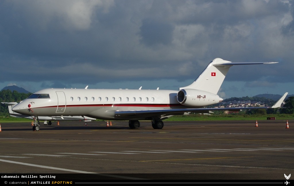 HB-JII · Bombardier Global 6000, Albinati Aéronautics, Martinique – Aimé Césaire