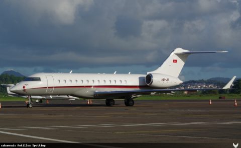 HB-JII · Bombardier Global 6000, Martinique – Aimé Césaire