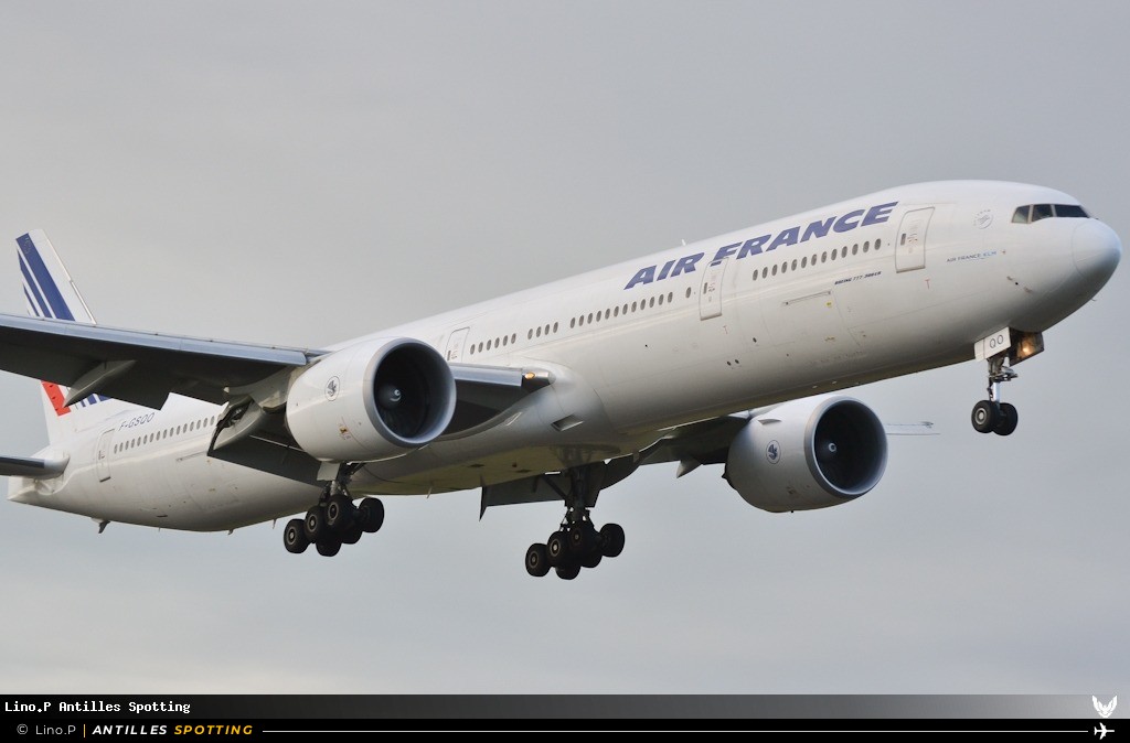 F-GSQO · Boeing 777-300ER, Air France, Pointe-à-Pitre – Maryse Condé