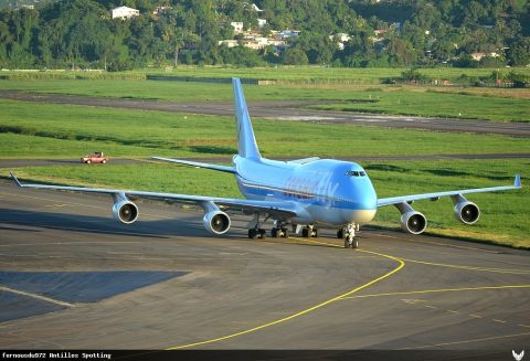 F-HSEA · Boeing 747-400, Martinique – Aimé Césaire