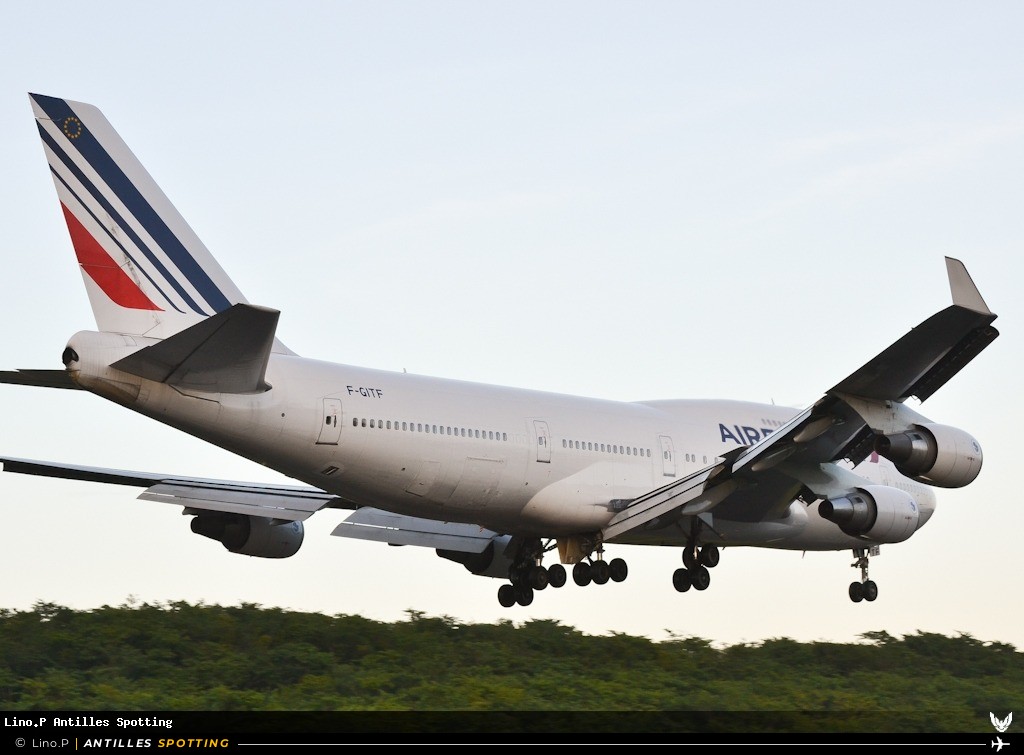F-GITF · Boeing 747-400, Air France, Pointe-à-Pitre – Maryse Condé