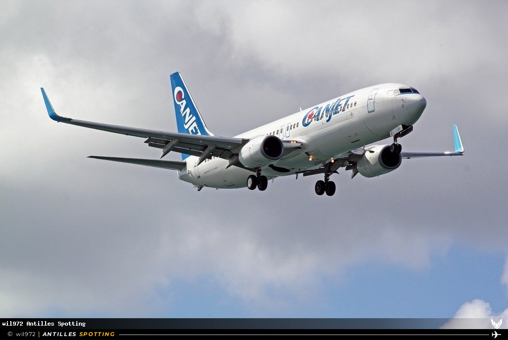 C-GDGQ · Boeing 737-800, CanJet, Martinique – Aimé Césaire