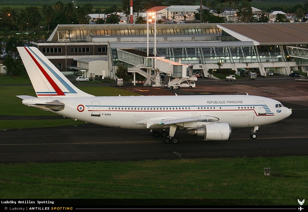 F-RADA · Airbus A310, République Française - COTAM, Martinique – Aimé Césaire
