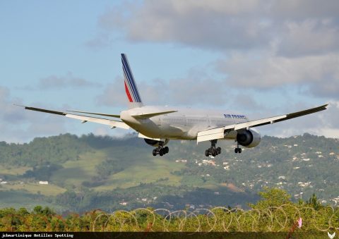 F-GSQX · Boeing 777-300ER, Martinique – Aimé Césaire