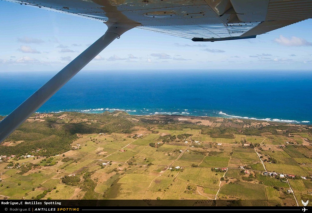 Aéroport · Vue aérienne, TFFM - Marie-Galante, Marie-Galante