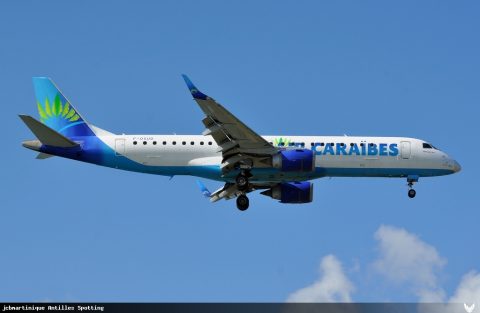 F-OSUD · Embraer E190, Martinique – Aimé Césaire