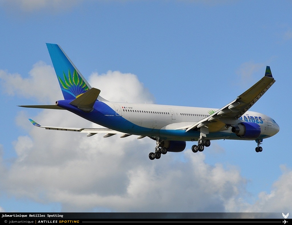 F-OFDF · Airbus A330-200, Air Caraïbes, Martinique – Aimé Césaire