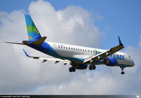F-OSUD · Embraer E190, Martinique – Aimé Césaire