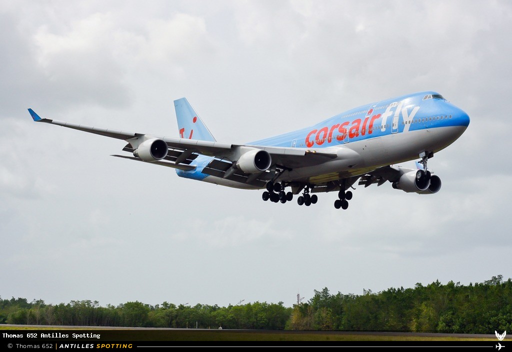 F-GTUI · Boeing 747-400, Corsairfly, Pointe-à-Pitre – Maryse Condé