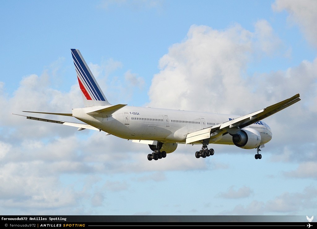 F-GSQX · Boeing 777-300ER, Air France, Martinique – Aimé Césaire