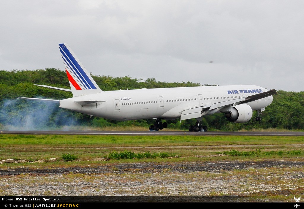 F-GSQN · Boeing 777-300ER, Air France, Pointe-à-Pitre – Maryse Condé