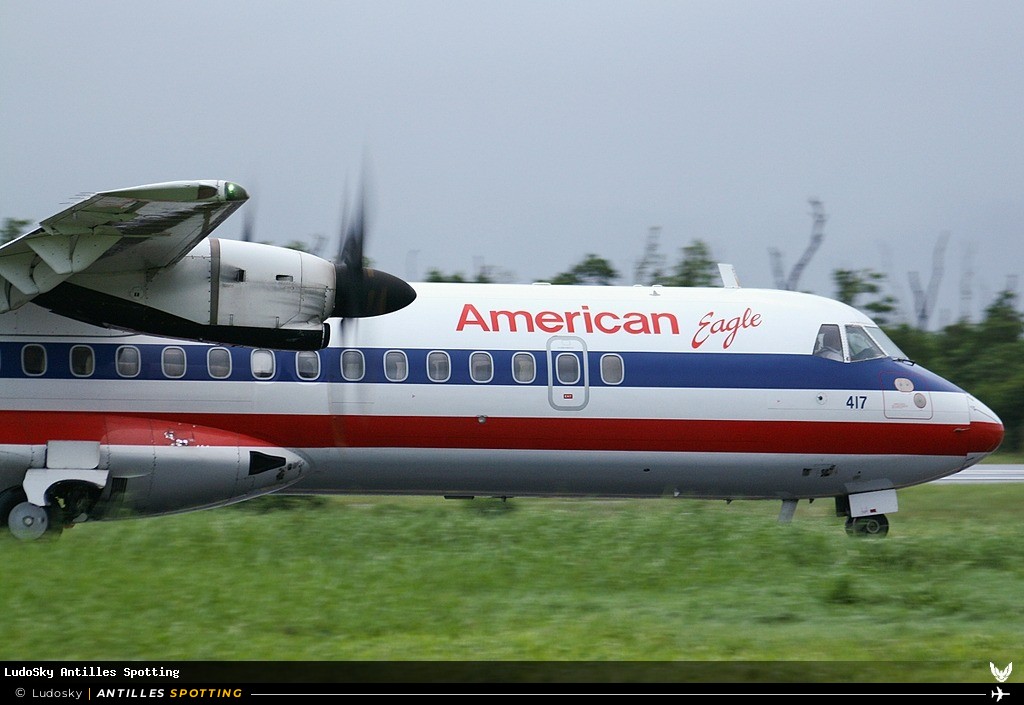 N417AT · ATR 72-200, American Eagle, Martinique – Aimé Césaire