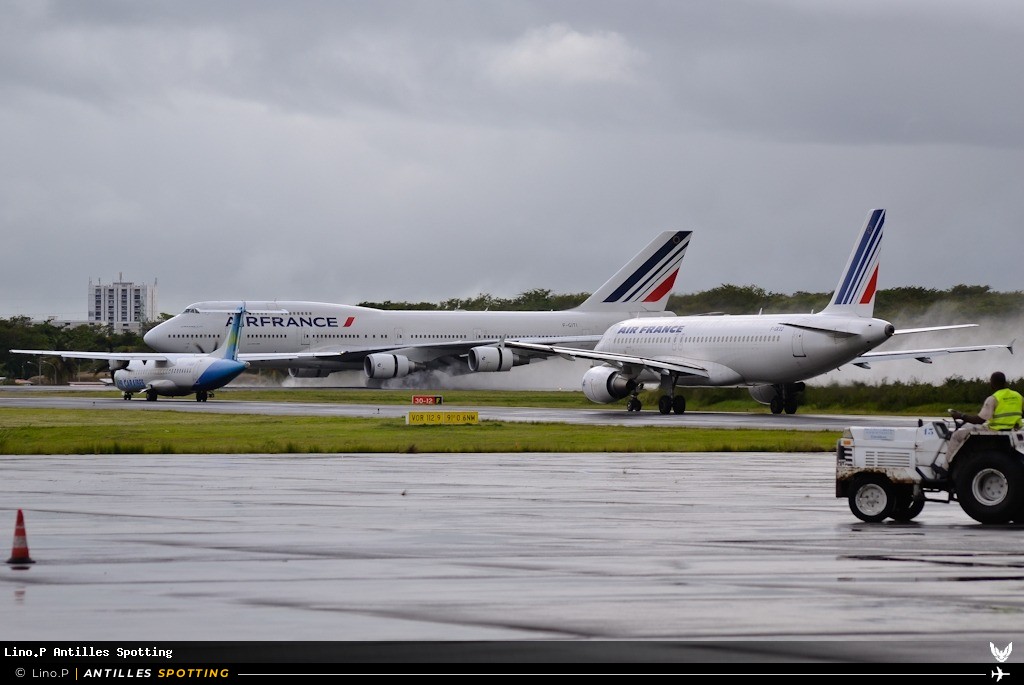 F-GITI · Boeing 747-400, Air France, Pointe-à-Pitre – Maryse Condé