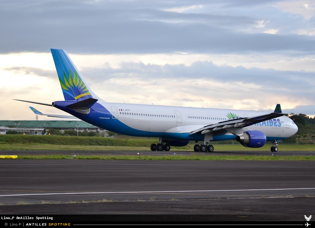 F-HPTP · Airbus A330-300, Air Caraïbes, Pointe-à-Pitre – Maryse Condé
