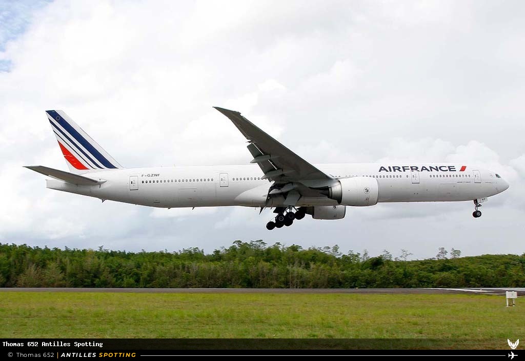 F-GZNF · Boeing 777-300ER, Air France, Pointe-à-Pitre – Maryse Condé