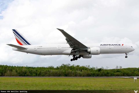 F-GZNF · Boeing 777-300ER, Pointe-à-Pitre – Maryse Condé