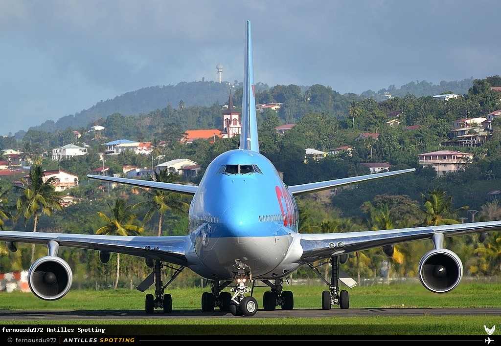 F-HSUN · Boeing 747-400, Corsairfly, Martinique – Aimé Césaire