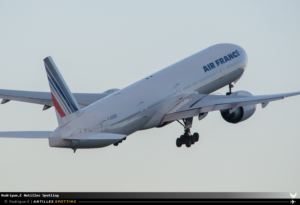 F-GSQS · Boeing 777-300ER, Air France, Pointe-à-Pitre – Maryse Condé