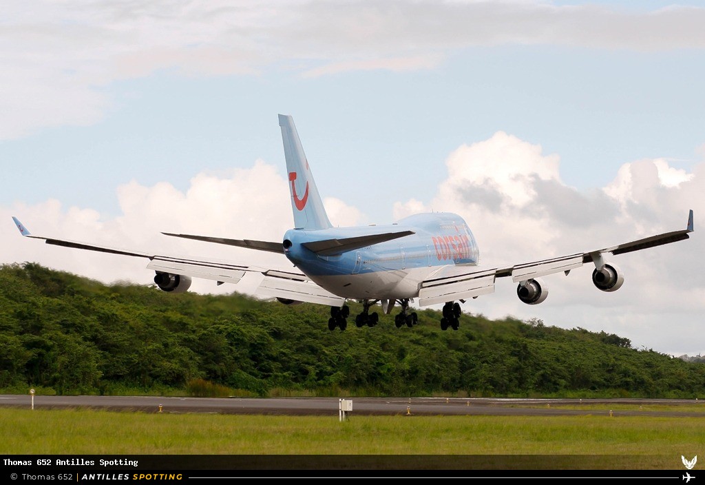 F-HSUN · Boeing 747-400, Corsairfly, Pointe-à-Pitre – Maryse Condé