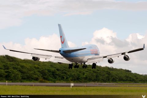 F-HSUN · Boeing 747-400, Pointe-à-Pitre – Maryse Condé