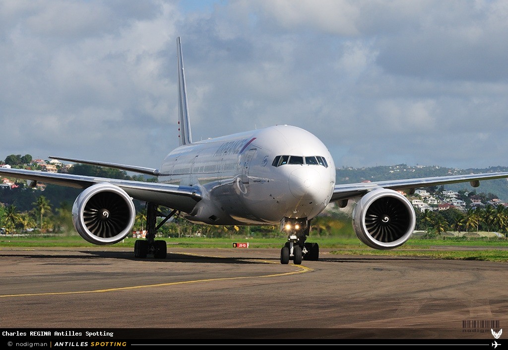 F-GZNG · Boeing 777-300ER, Air France, Martinique – Aimé Césaire