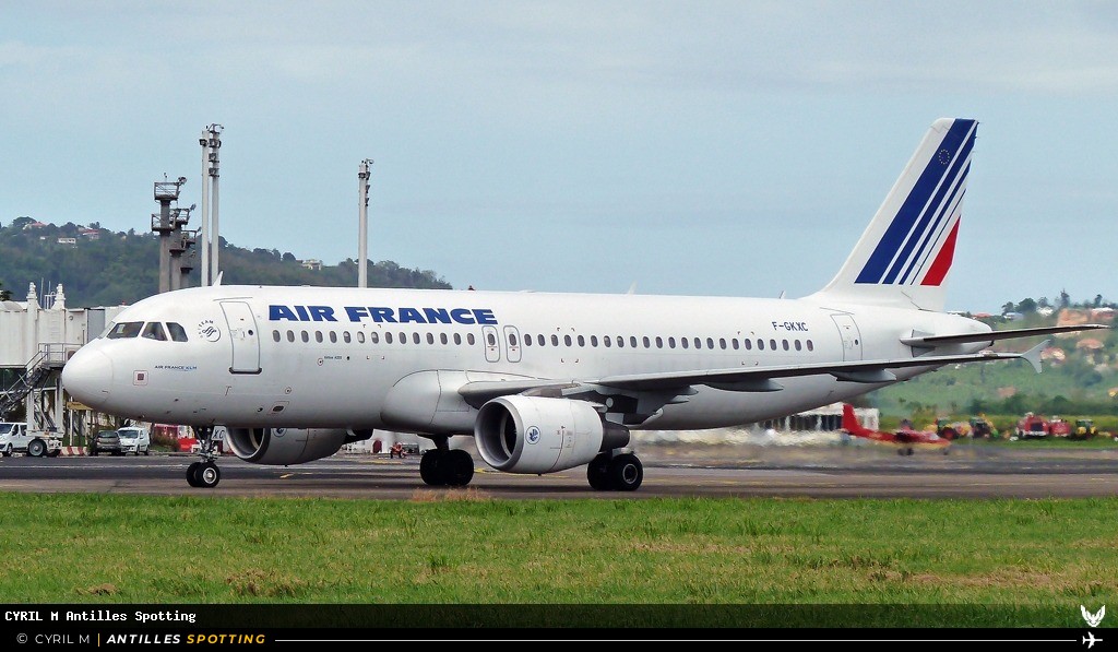 F-GKXC · Airbus A320, Air France, Martinique – Aimé Césaire