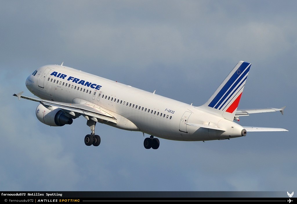 F-GKXQ · Airbus A320, Air France, Martinique – Aimé Césaire