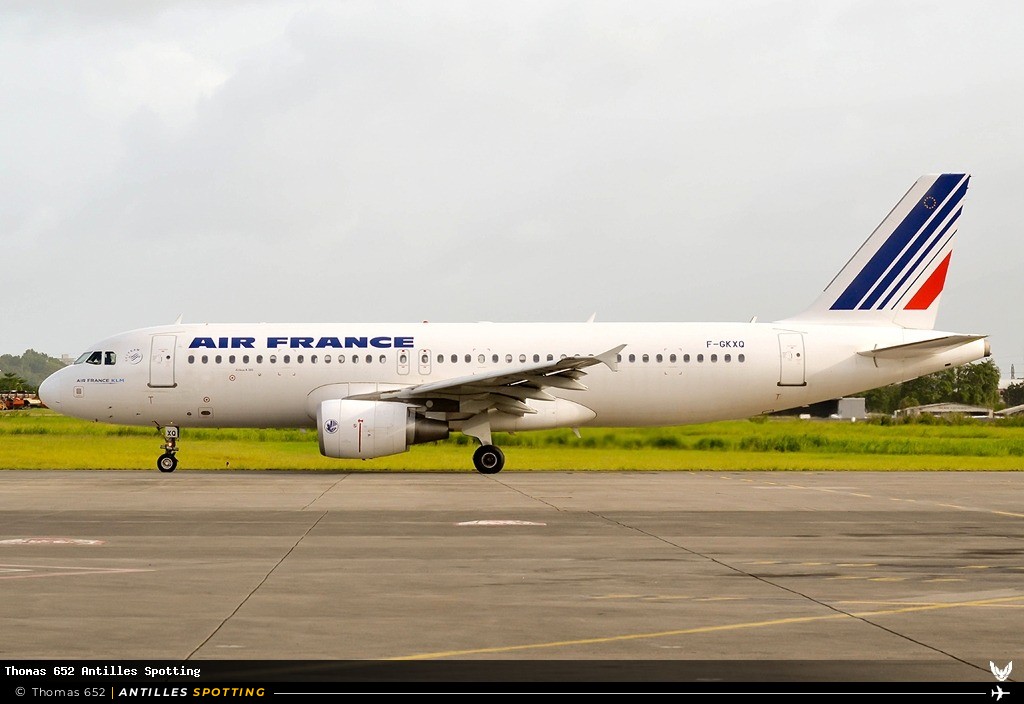 F-GKXQ · Airbus A320, Air France, Pointe-à-Pitre – Maryse Condé
