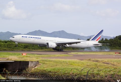 F-GSQX · Boeing 777-300ER, Martinique – Aimé Césaire