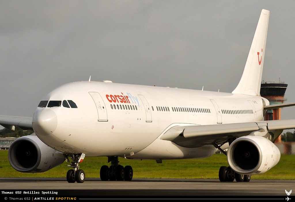 CS-TFZ · Airbus A330-200, Corsairfly - HiFly, Pointe-à-Pitre – Maryse Condé