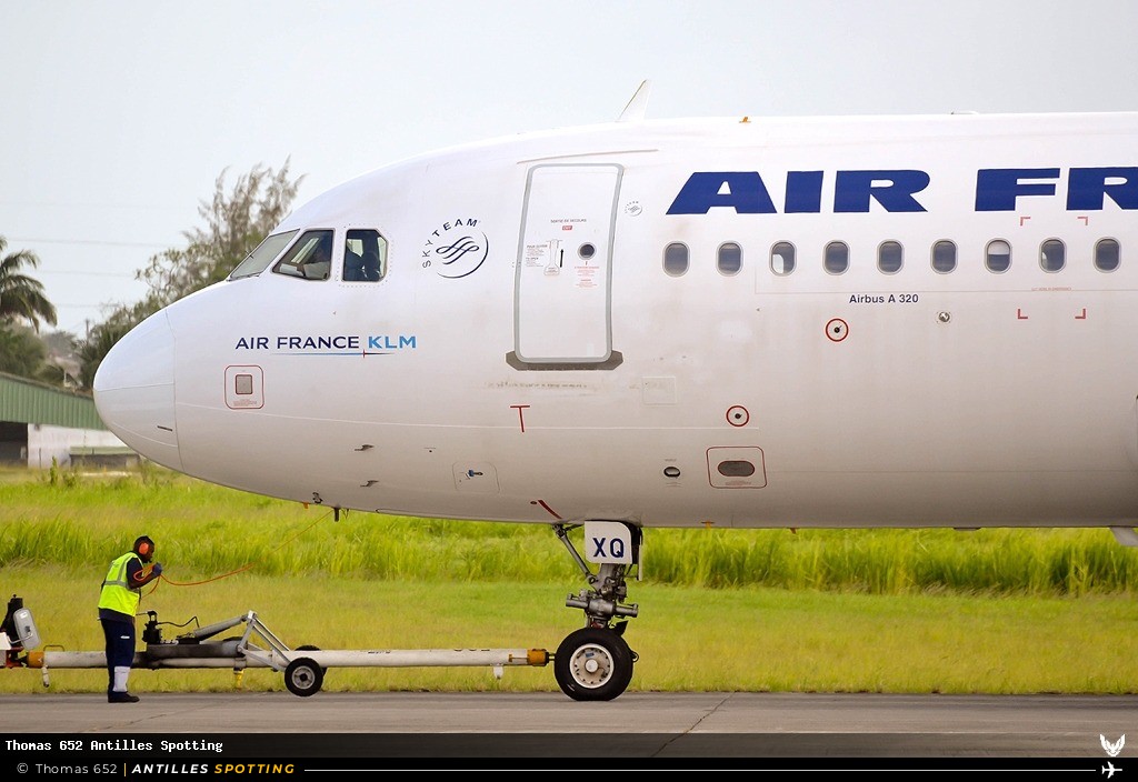 F-GKXQ · Airbus A320, Air France, Pointe-à-Pitre – Maryse Condé