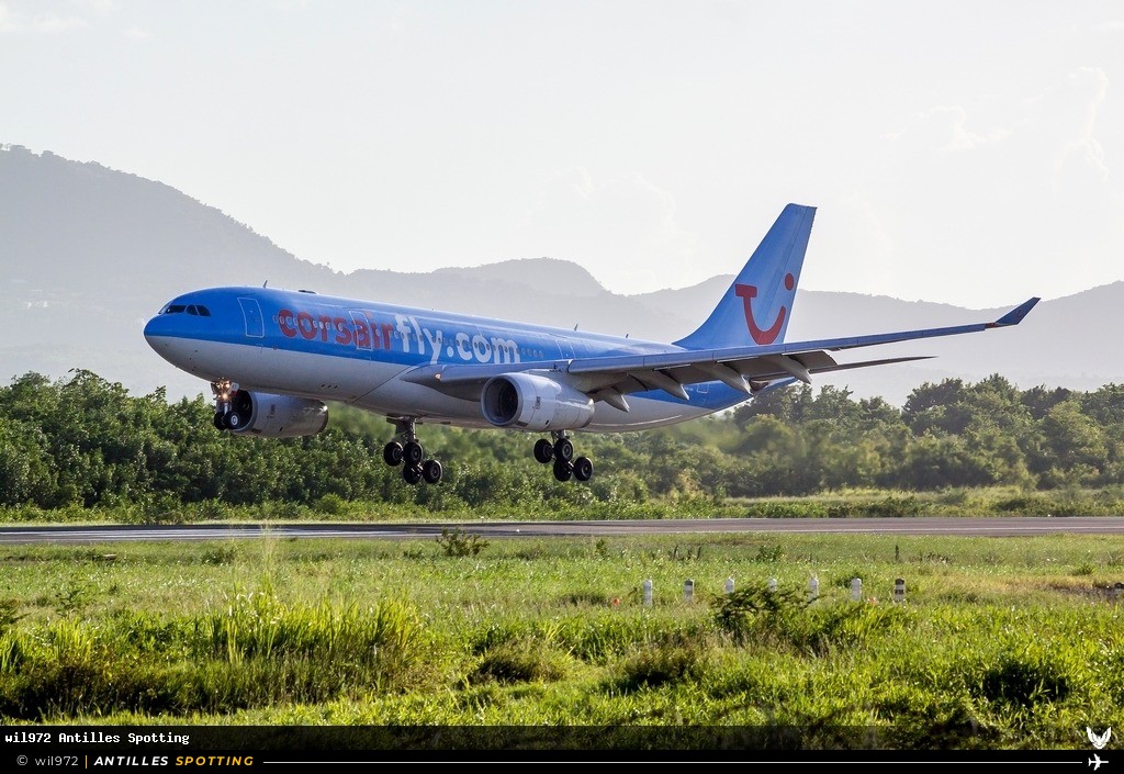 F-HCAT · Airbus A330-200, Corsairfly, Martinique – Aimé Césaire