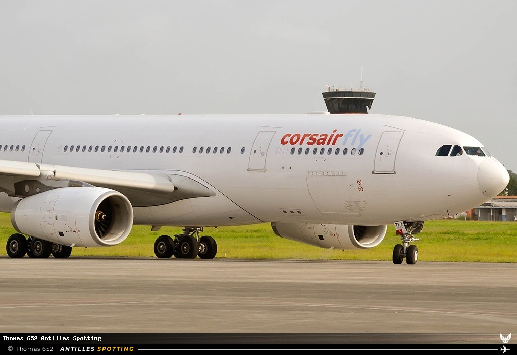 CS-TFZ · Airbus A330-200, Corsairfly - HiFly, Pointe-à-Pitre – Maryse Condé