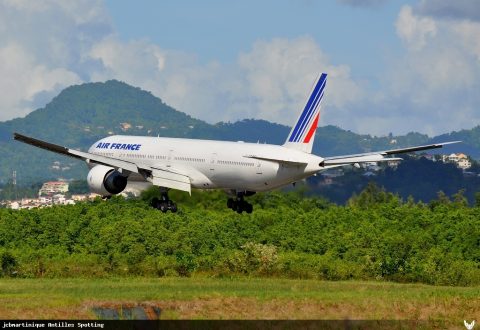 F-GSQO · Boeing 777-300ER, Martinique – Aimé Césaire