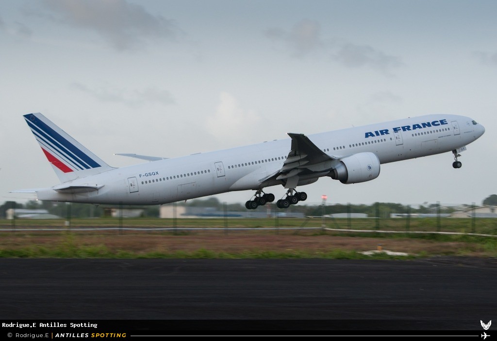F-GSQX · Boeing 777-300ER, Air France, Pointe-à-Pitre – Maryse Condé