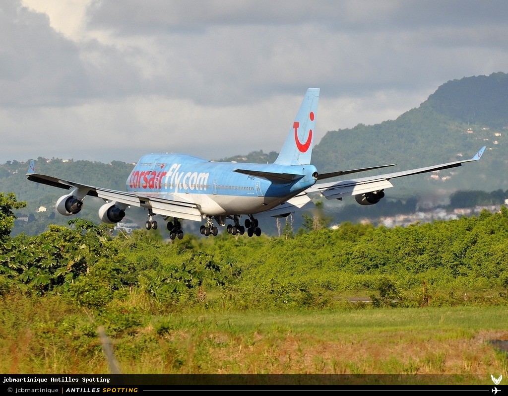F-HKIS · Boeing 747-400, Corsairfly, Martinique – Aimé Césaire