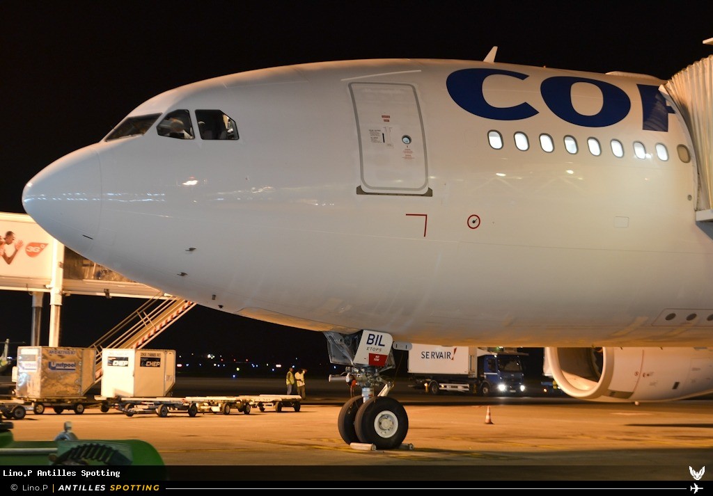 F-HBIL · Airbus A330-200, Corsair International, Pointe-à-Pitre – Maryse Condé