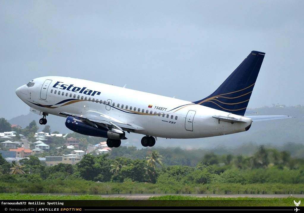 YV497T · Boeing 737-200, Estelar, Martinique – Aimé Césaire