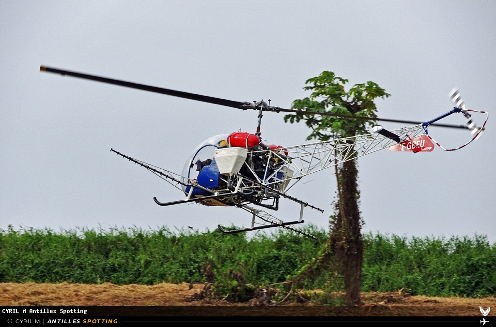 F-GBEU · Bell 47, Air Antilles Associés, Martinique – Aimé Césaire